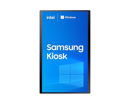 Samsung LH24KMC3BGCXXY Signage Display Kiosk design 61 cm (24") LED 250 cd/m≤ Full HD White Touchscreen Built-in processor Windows 10 IoT Enterprise