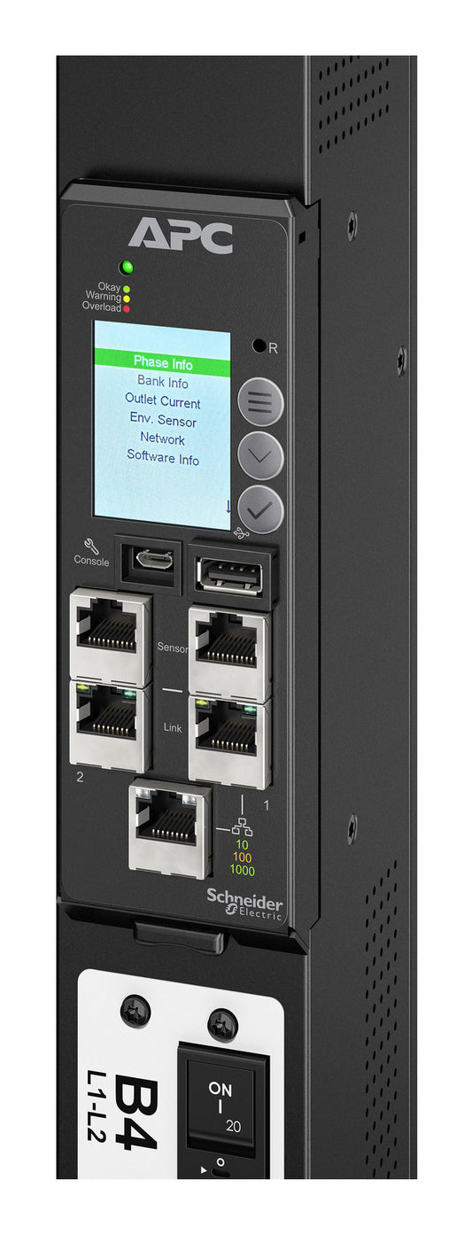APC NetShelter Rack PDU Advanced Gen 2, Metered, 7.4kW, 1Phase, 230V, 32A, 332P6, 40 Outlets