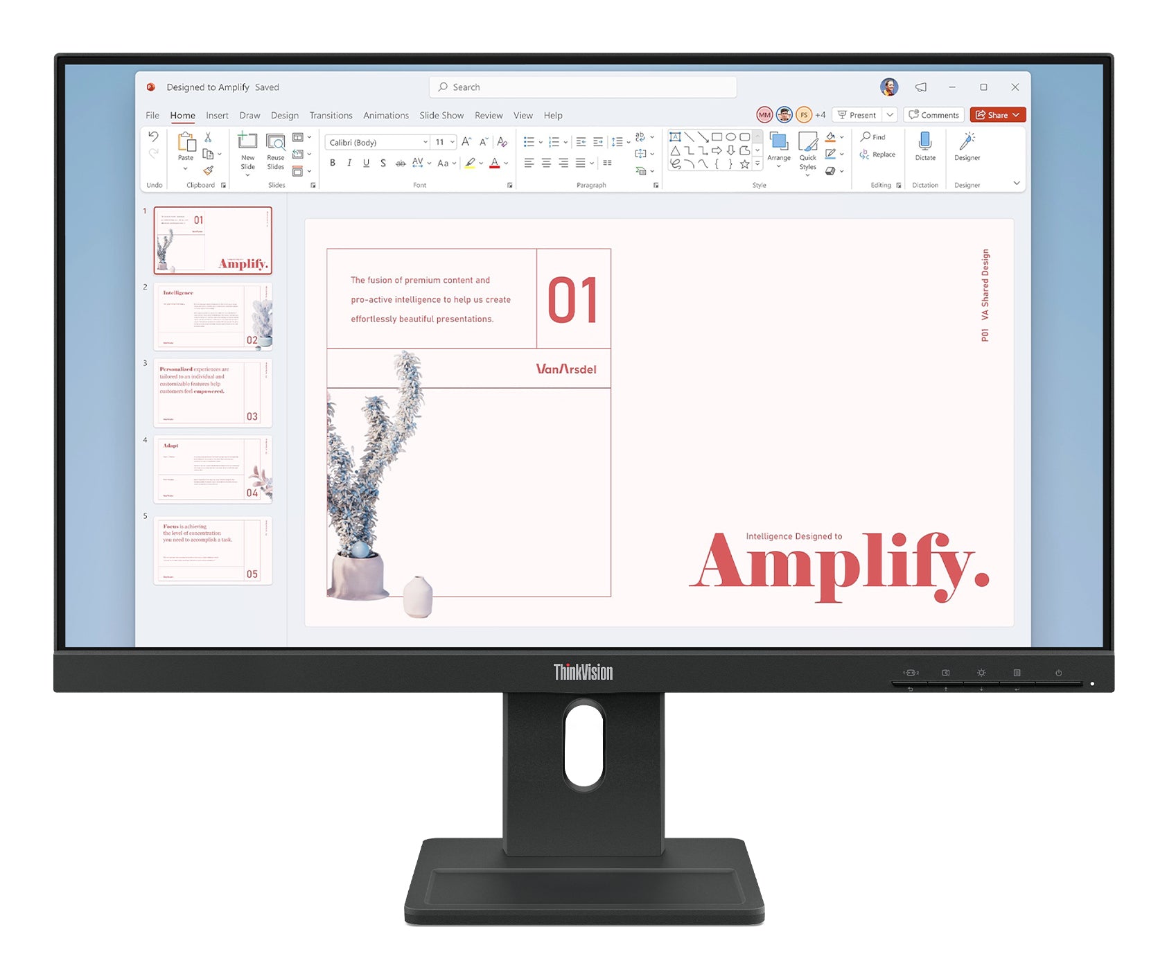 Lenovo ThinkVision E24-40 computer monitor 60.5 cm (23.8") 1920 x 1080 pixels Full HD LCD Black product image