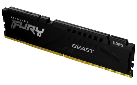Kingston FURY BEAST 32GB DDR5 DESKTOP MEMORY, PC5-44800, 5600Mhz CL36 Black Heat Spreader Support AMD EXPO Retail Pack [KF556C36BBE-32]