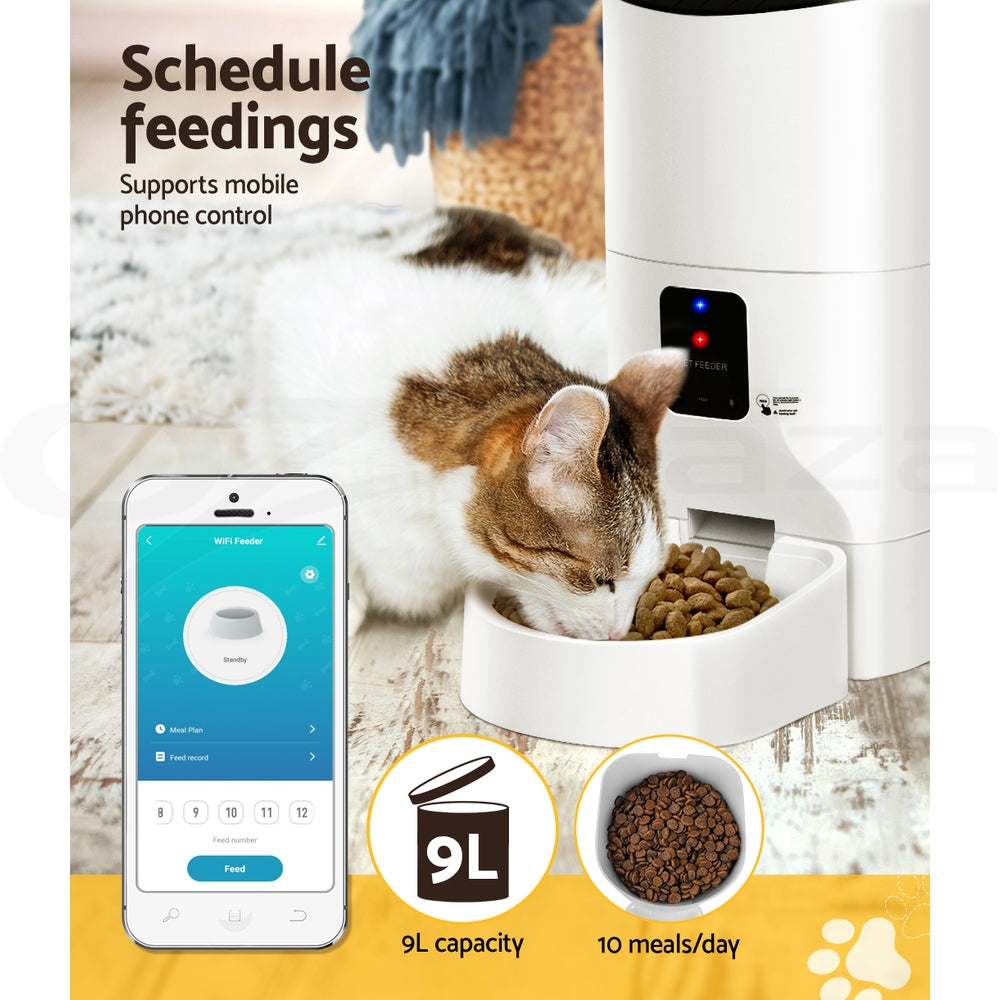 I.Pet Smart WiFi Automatic Pet Feeder with Camera for Dogs & Cats