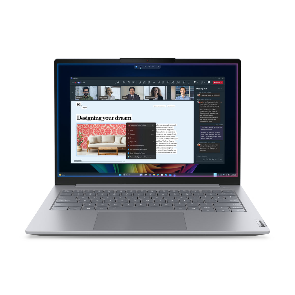 Lenovo ThinkBook 14 G9 IPL Copilot+ PC Intel Core Ultra 5 325 Laptop 35.6 cm (14") WUXGA 32 GB DDR5-SDRAM 512 GB SSD Wi-Fi 7 (802.11be) Windows 11 Pro English Grey product image