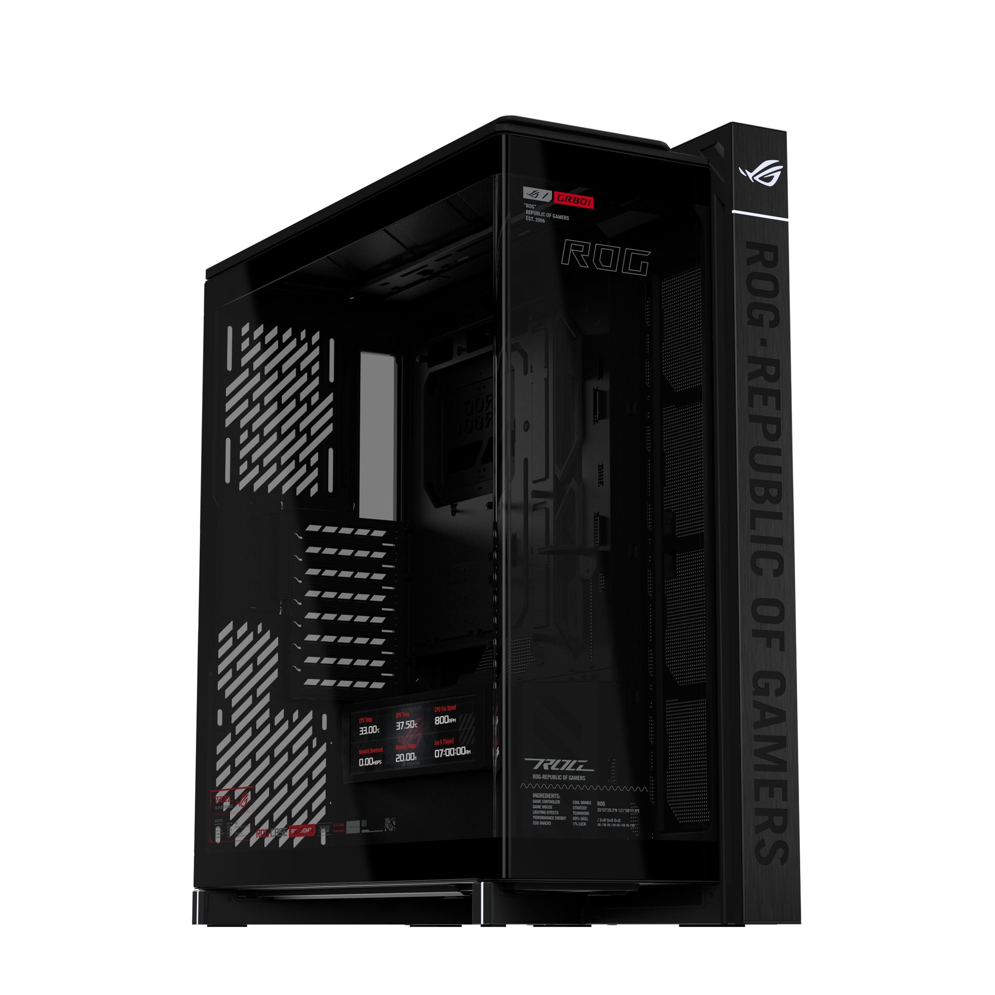 ASUS ROG CRONOX GR801 CURVE TG SCREEN BLACK Midi Tower product image