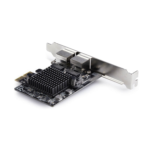 Star Tech 2-Port 5G Gigabit PCIe Network Adapter Card, 5G/2.5G/1G/100M/10M PCI Express LAN Card, Realtek RTL8126, Windows and Linux, TAA Compliant