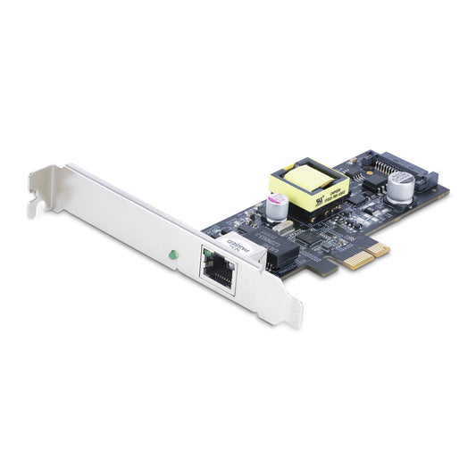 StarTech 1-Port 2.5Gbps NBASE-T PoE Network Card, Intel I225-V, 802.3af/at PoE+ Multi-Gigabit NIC, PCI Express Server LAN Card, SATA Powered Desktop Ethernet Interface - Supports Windows, Linux