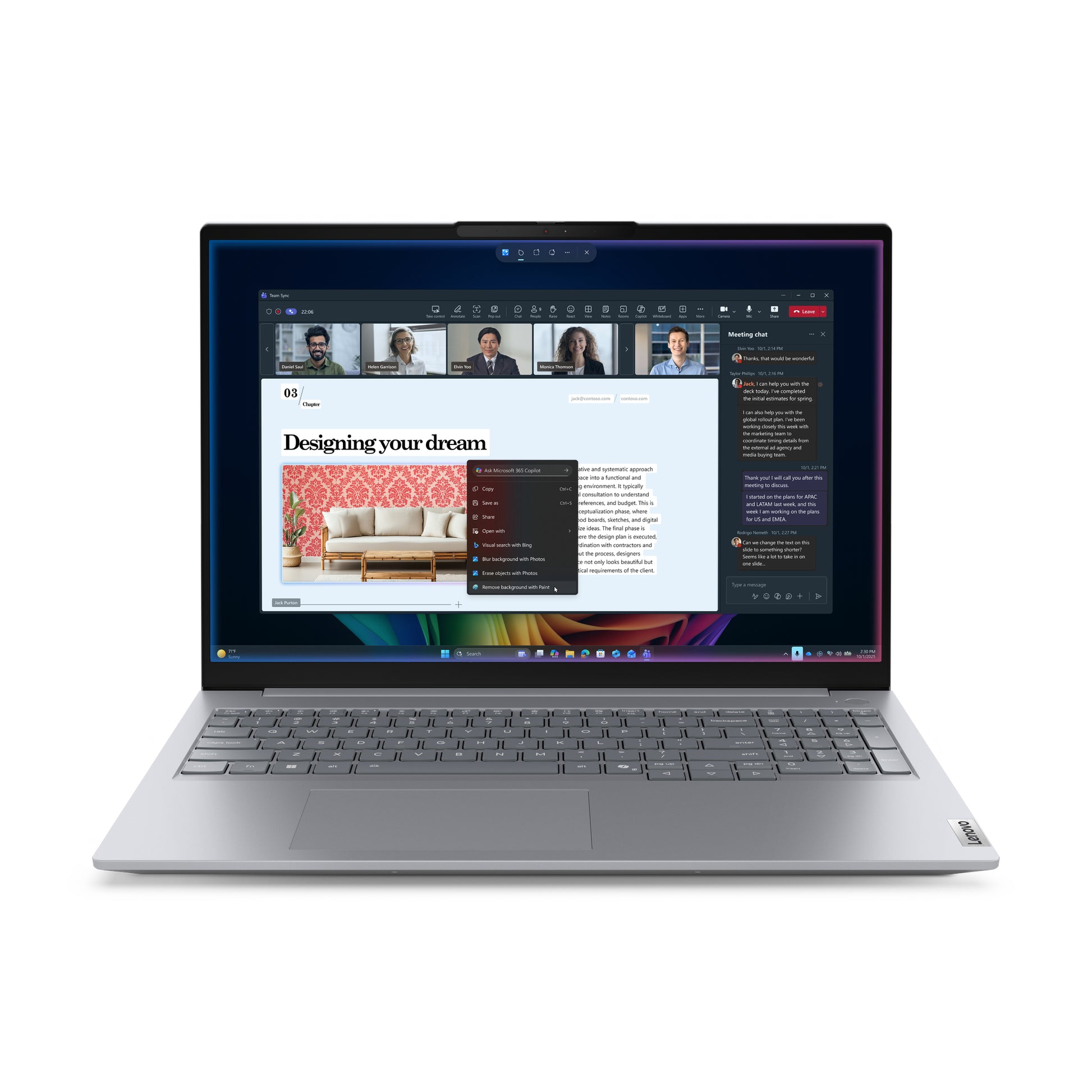 Lenovo ThinkBook 16 G9 IPL Copilot+ PC Intel Core Ultra 7 355 Laptop 40.6 cm (16") WUXGA 32 GB DDR5-SDRAM 512 GB SSD Wi-Fi 7 (802.11be) Windows 11 Pro English Grey product image