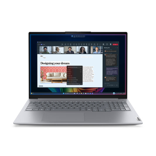 Lenovo ThinkBook 16 G9 IPL Copilot+ PC Intel Core Ultra 7 355 Laptop 40.6 cm (16") WUXGA 32 GB DDR5-SDRAM 512 GB SSD Wi-Fi 7 (802.11be) Windows 11 Pro English Grey product image