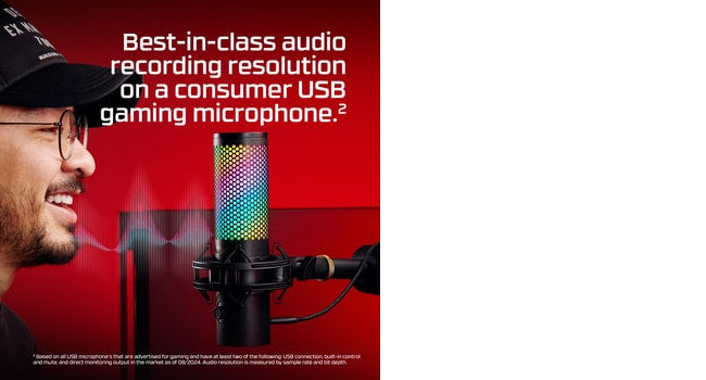 HyperX QuadCast 2 S - USB Microphone (Black) Table microphone