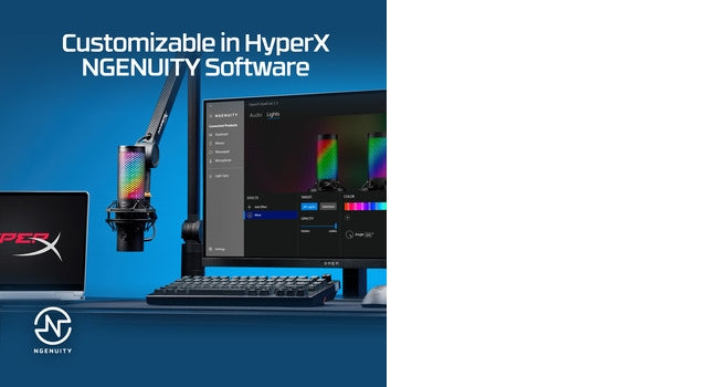HyperX QuadCast 2 S - USB Microphone (Black) Table microphone