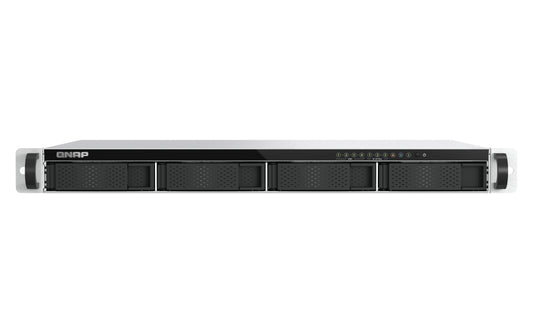QNAP TS-h765eU-8G,4-Bay 3.5" SATA + 3x E1.S/PCIe M.2 2280 1U short depth rackmount NAS, Intel Atom x7405C quad-core, burst up to 3.4GHz, 8GB, 3Yr(No Rail)