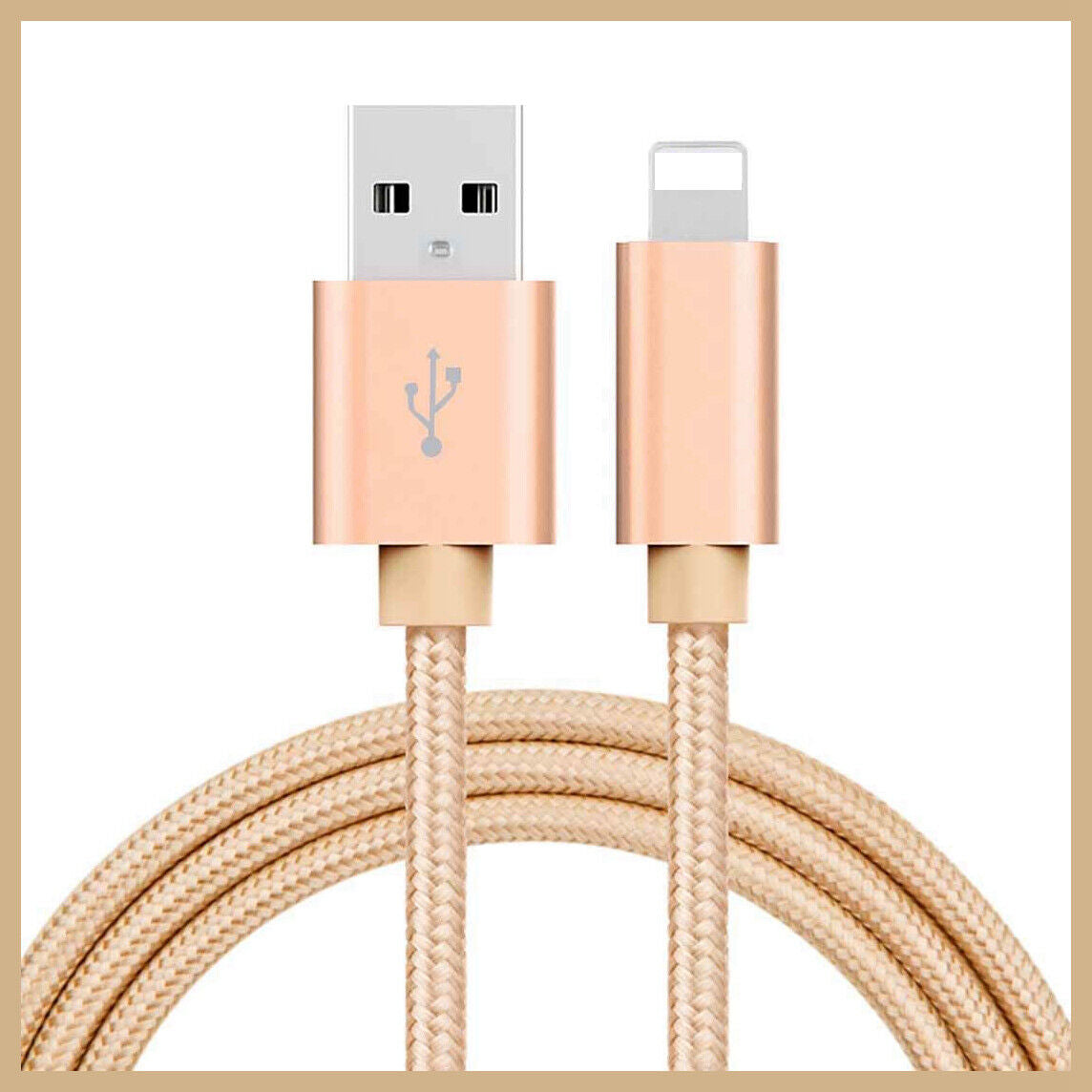 Braided USB Charging & Data Cable for iPhone 14, 13, 12, 11 Pro Max, XR, and iPad