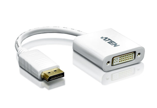 ATEN DisplayPort to DVI converter, PC: Up to UXGA / HDTV: Up to 1080i, 1080p