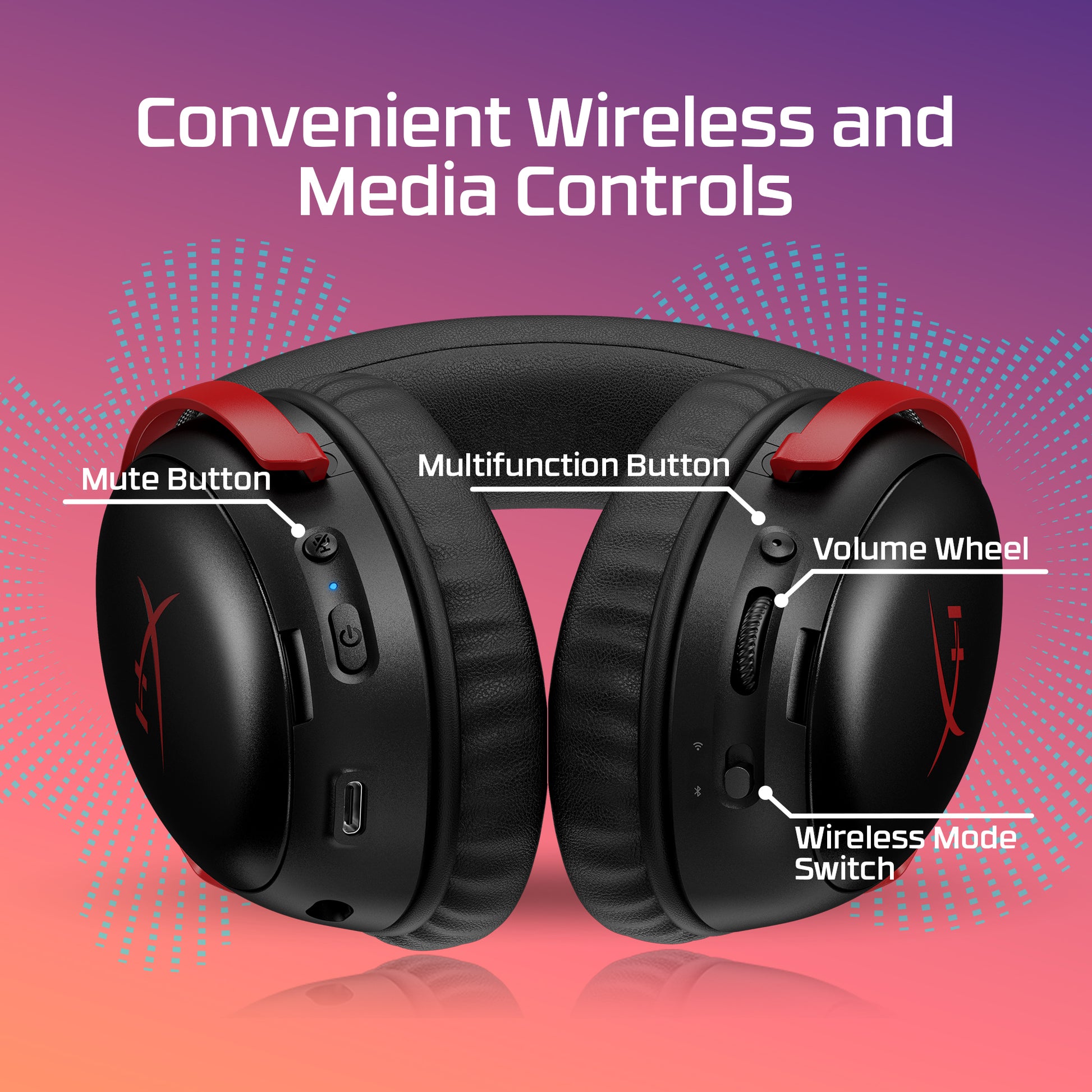 HyperX Cloud III S Wireless - Gaming Headset (Black)