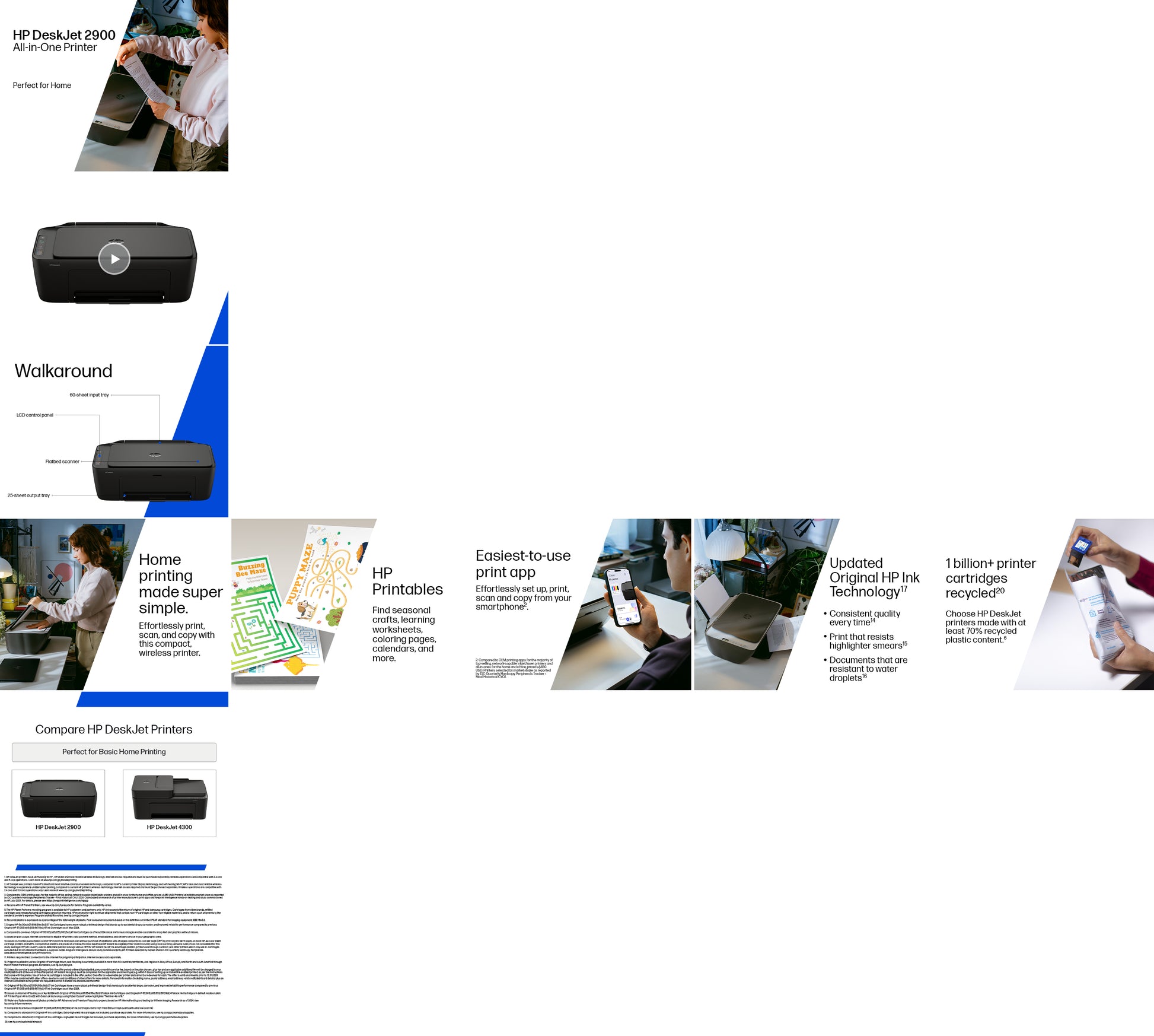 HP DeskJet 2922 Wireless All-in-One Color Printer