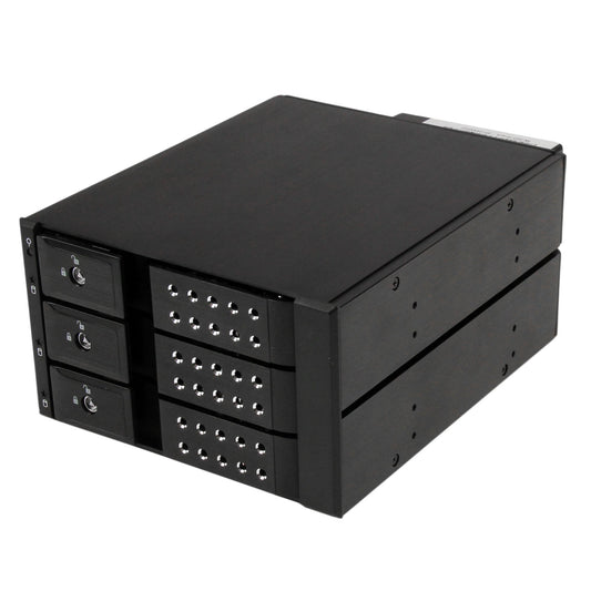 StarTech 3 Bay Aluminum Trayless Hot Swap Mobile Rack Backplane for 3.5in SAS II/SATA III - 6 Gbps HDD