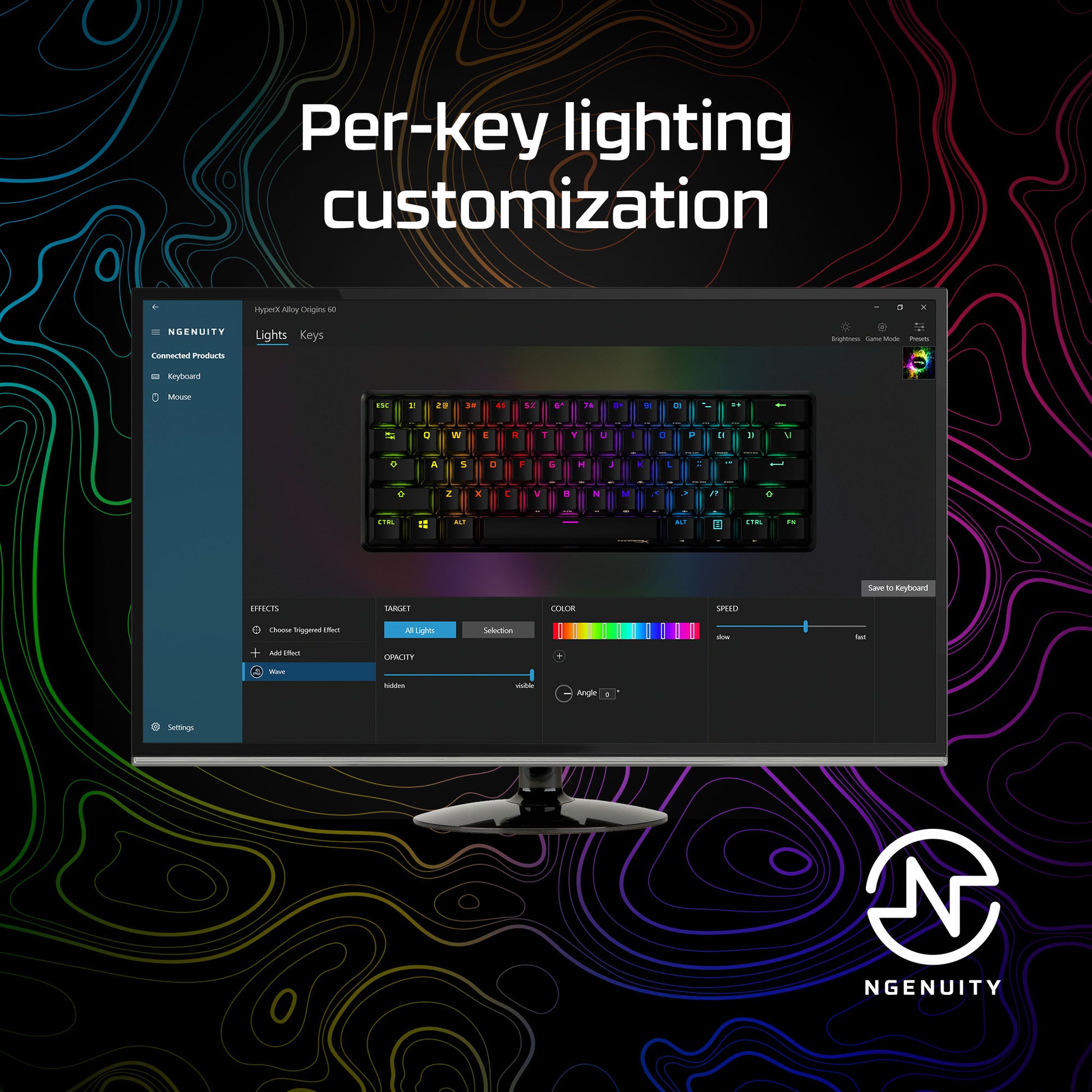 HyperX Alloy Origins 60 - Mechanical Gaming Keyboard - HX Red (US Layout)