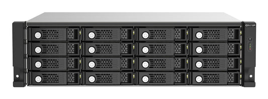 QNAP TL-R1620Sep-RP 16-bay 3U rackmount SAS 12Gbps JBOD expansion enclosure with SAS expander, 2.5"/3.5" SAS 12Gbps & SAS/SATA 6Gbps drives, 5 yr wty (NO RAIL)