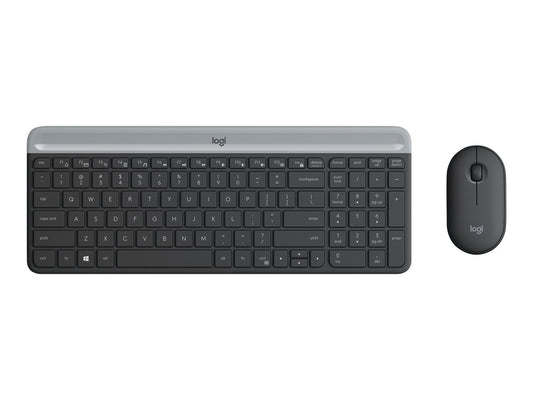 LOGITECH MK470 SLIM WIRELESS KEYBOARD AND MOUSE COMBO,2.4 GHZ RECEIVER,GRAPHITE - 1YR WTY