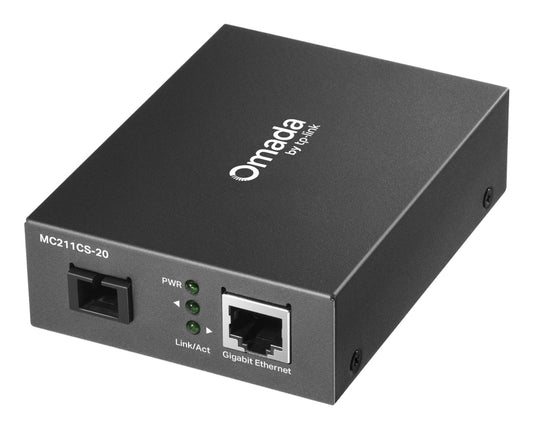 TP-Link Omada MC211CS-20 network media converter 1000 Mbit/s 1310 nm Single-mode Black