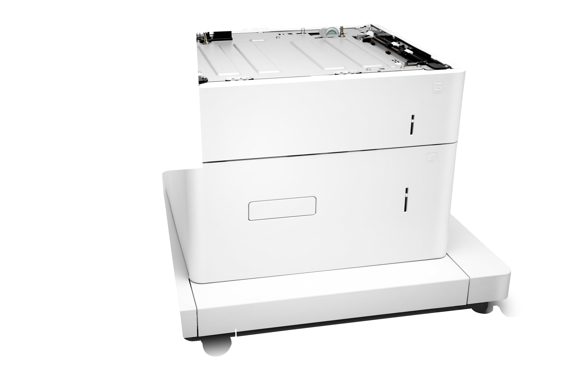 HP LaserJet 1x550-sheet and 2000-sheet HCI Feeder and Stand
