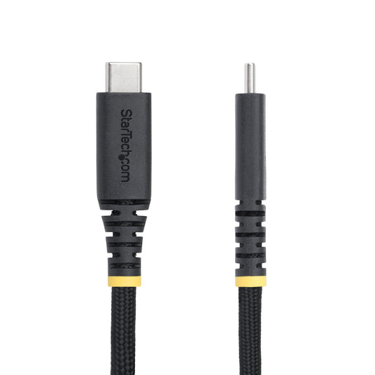 Star Tech 10ft (3m) USB-C Charging Cable, Durable and Ultra-Flexible, 240W (5A) PD EPR, USB 2.0 Laptop Charger Cable, USB-IF Certified, Rugged USB-C Charging Cord