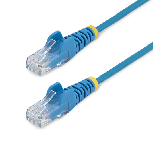Star Tech 2.5 m CAT6 Cable - Slim - Snagless RJ45 Connectors - Blue