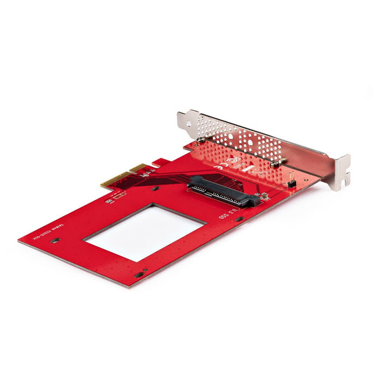 Star Tech U.3 to PCIe Adapter Card, PCIe 4.0 x4 Adapter For 2.5" U.3 NVMe SSDs, SFF-TA-1001 PCI Express Add-in Card for Desktops/Servers, TAA Compliant - OS Independent