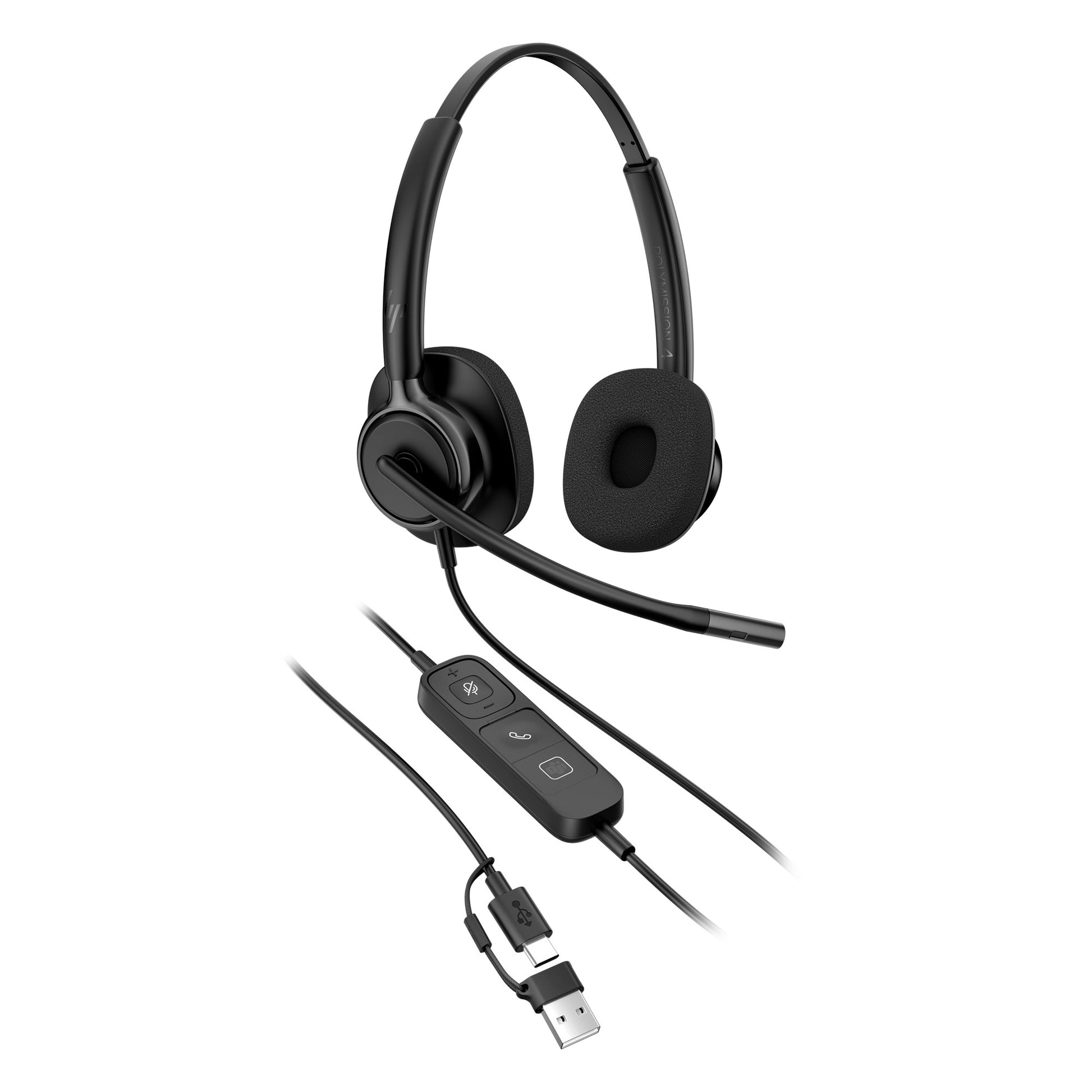 HP Poly Mission 425 Stereo USB Wired Headset