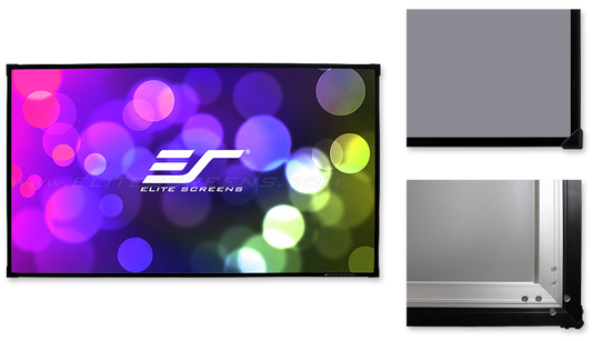 110 FIXED FRAME 169 PROJECTOR SCREEN CINEWHITE SABLE FRAME B2