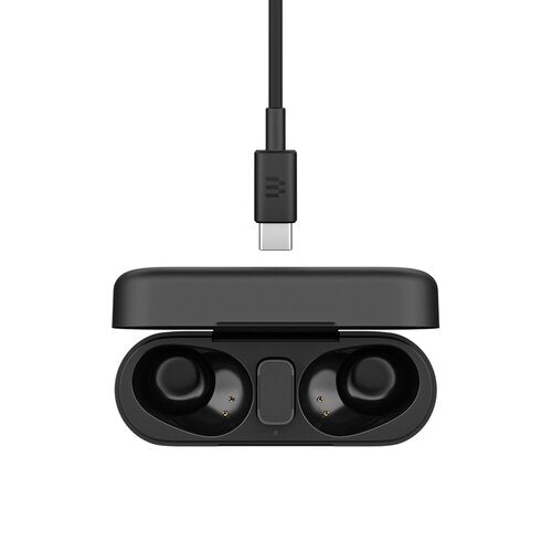 EPOS ADAPT E1 Scandinavian Black earbuds with USB-C charging case