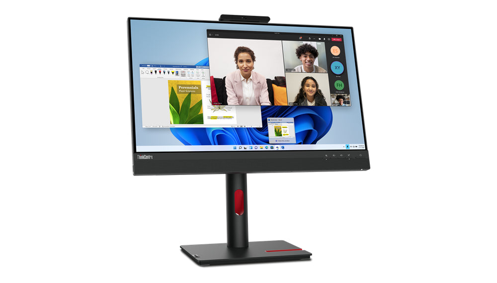 Lenovo ThinkCentre Tiny-In-One 24 computer monitor 60.5 cm (23.8") 1920 x 1080 pixels Full HD LED Touchscreen Black product image