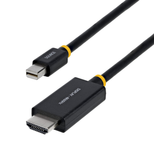 Star Tech 1m (3ft) Mini DisplayPort to HDMI Adapter Cable, 4K 60Hz with HBR3/HDCP 2.3/DPCP, MDP to HDMI 2.0, Active Video Converter, Mini DisplayPort Desktop to HDMI Monitor