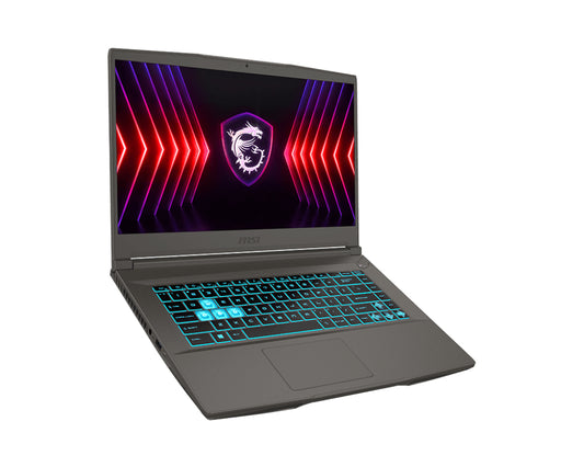 MSI Titan Thin A15 B7VF-033AU AMD Ryzen™ 7 7735HS Laptop 39.6 cm (15.6") Full HD 16 GB DDR5-SDRAM 512 GB SSD NVIDIA GeForce RTX 4060 Wi-Fi 6E (802.11ax) Windows 11 Home Grey