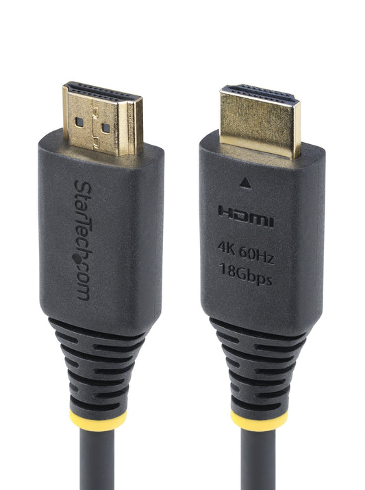 Star Tech 8ft (2.4m) Premium Certified High Speed HDMI Cable, 4K 60Hz/1440p 144Hz, HDR10/HDCP 2.2/ARC, 18Gbps, UHD HDMI 2.0 Cord for TV/Monitor/Display, TPE Jacket