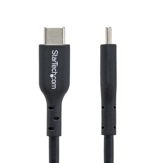 Star Tech 13ft (4m) USB-C Charging Cable, Charge & Sync, 60W (3A) PD, USB 2.0 Laptop Charger Cable, TPE Jacket - Black USB C Charging Cord