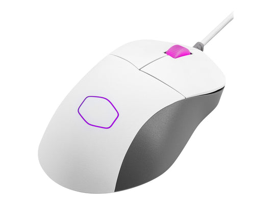 COOLER MASTER MASTERMOUSE MM730 RGB WHITE, 48G LIGHTWEIGHT DESIGN, PRO-GRADE PIXART PAW 33