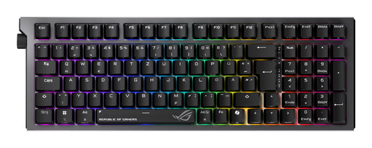 ASUS ROG Strix Morph 96 Wireless keyboard Gaming USB + RF Wireless + Bluetooth Black