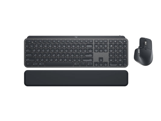 LOGITECH MX KEYS MINI COMBO KB/MOUSE GEN2 BUSINESS, BOLT RECEIVER, BT, GRAPHITE, 2YR WTY