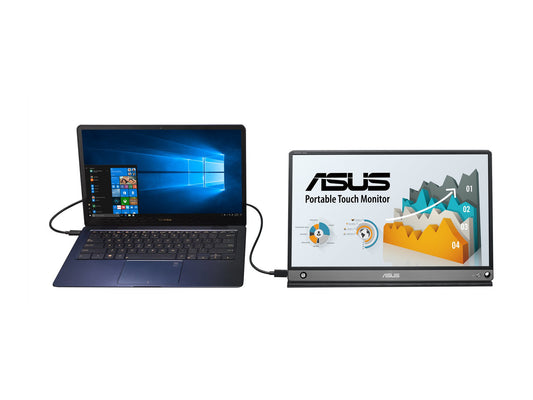 ASUS 16" (16:9) IPS FHD LED, PORTABLE, 5MS, 60Hz, USB-C, MICRO HDMI, W/BATT, TOUCH, 3YR