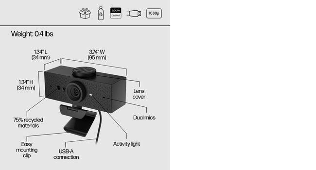 HP 620 FHD Webcam