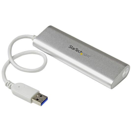 Star Tech 4-Port USB Hub, USB A to 4x USB-A Ports, USB 5Gbps, Rugged Design, Bus-Powered, Portable Laptop USB 3.0 Hub