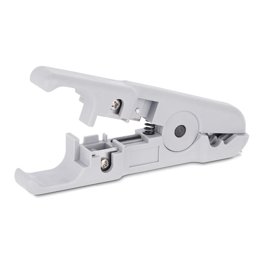 Star Tech Network Cable Stripper and Cutter, Professional Wire Stripper for UTP/FTP/STP/Coax Cables, Rotary Wire Stripping and Cutting Tool