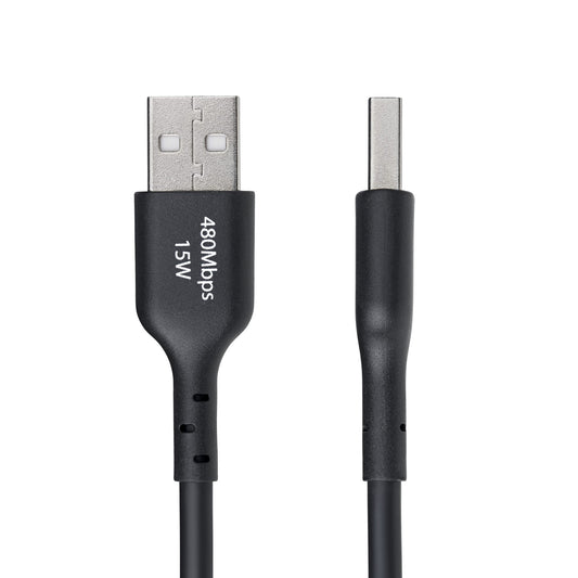 Star Tech 3m (9.8ft) USB-A to USB-C Charging Cable, Charge & Sync, 3A, USB 2.0, TPE Jacket - Black USB Charging Cord
