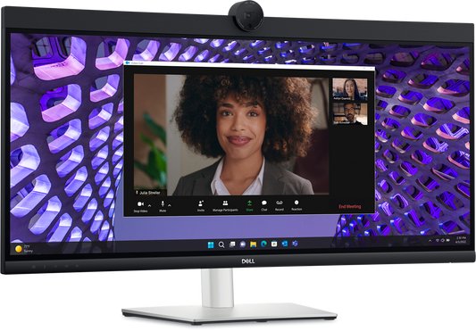 DELL P-SERIES 34" (21:9) WQHD CURVE, HDMI, DP, USB-C, USB(4), H/ADJ, LAN, SPKR, W/CAM, 3YR