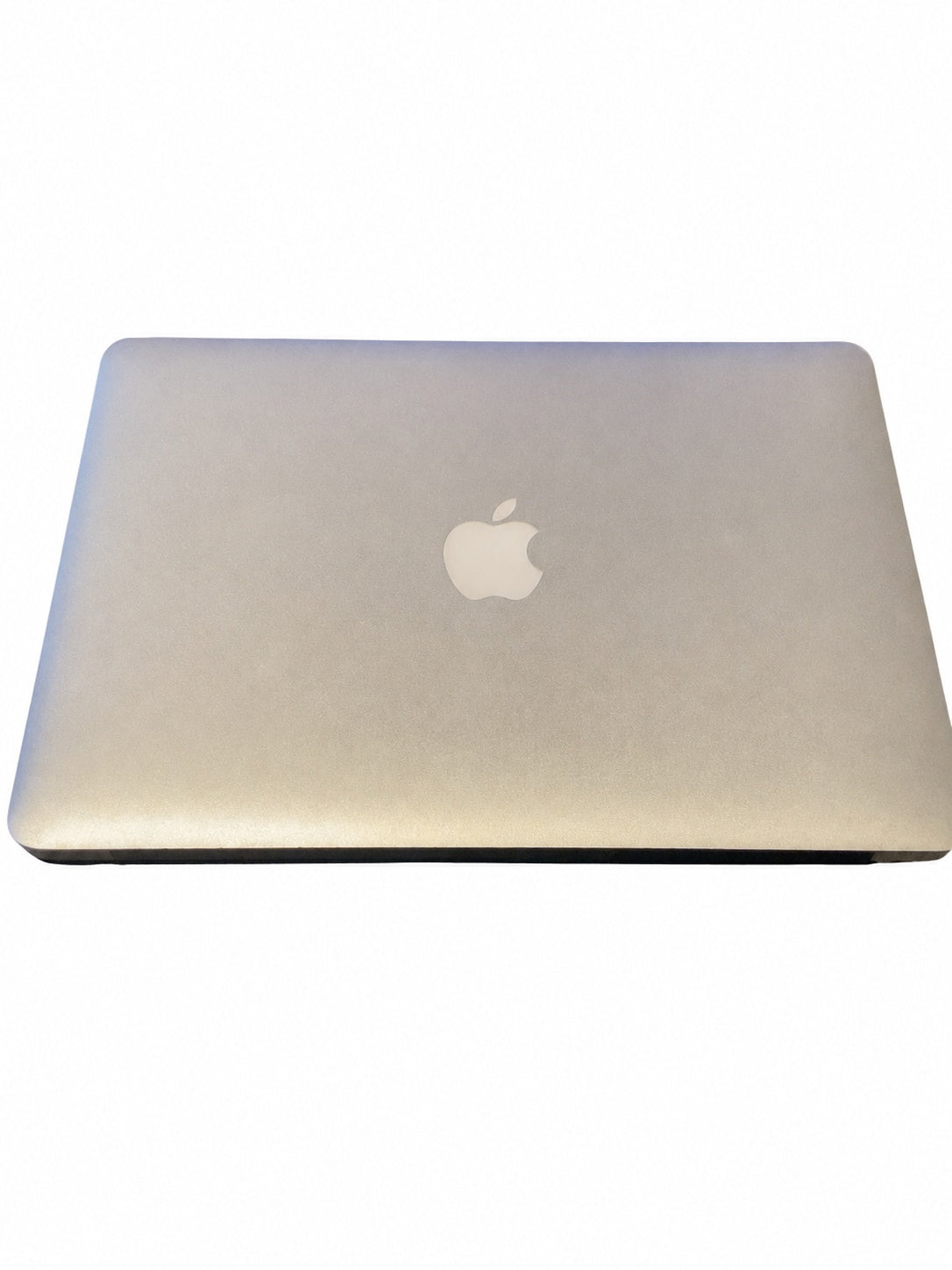 Actual Apple MacBook Air 13.3-inch 2015 lid view on white background