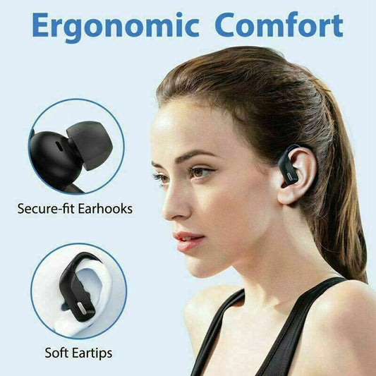 Sweatproof Wireless Bluetooth Earphones Headphones Sport Gym Earbuds with Mic [ T17 ]