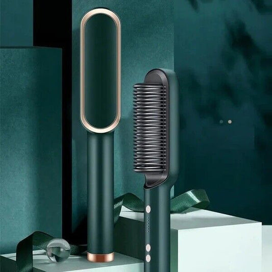 Hair Straightener Brush Negative Ion Electric Curler Lazy Comb Hot Flat Artifact