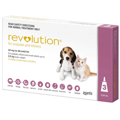 Revolution For Puppies and Kittens Up To 2.5kg Pink 3 Pack