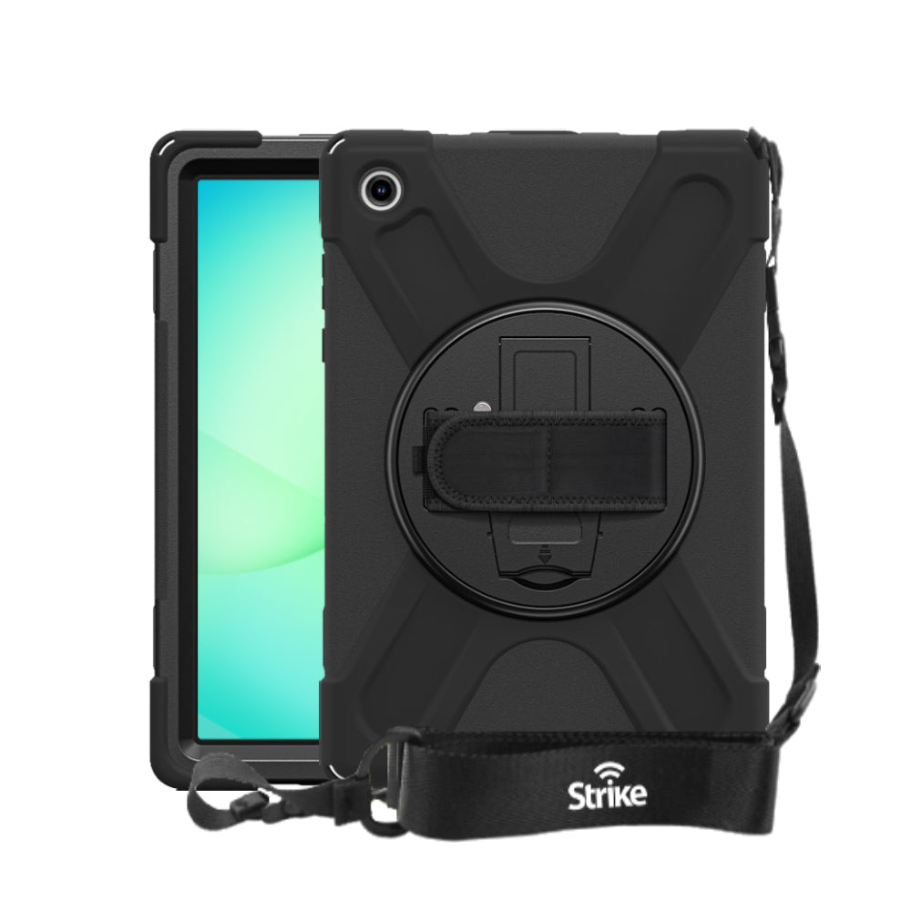 Strike Rugged Case with Hand Strap and Lanyard for Samsung Galaxy Tab A11+