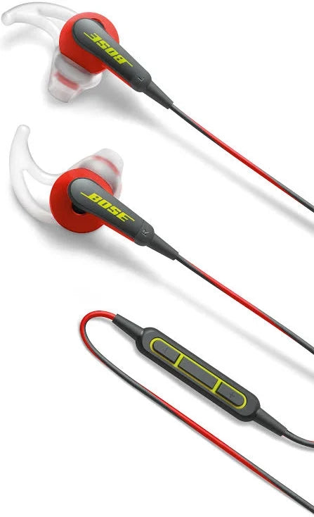 Bose SoundSport Wired In-Ear Earphones 3.5mm  for IOS & Android Devices– Power Red | Like New Refurbished |